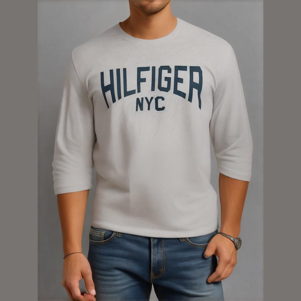 Men's Tommy Hilfiger Long Sleeve T-Shirt Gray L